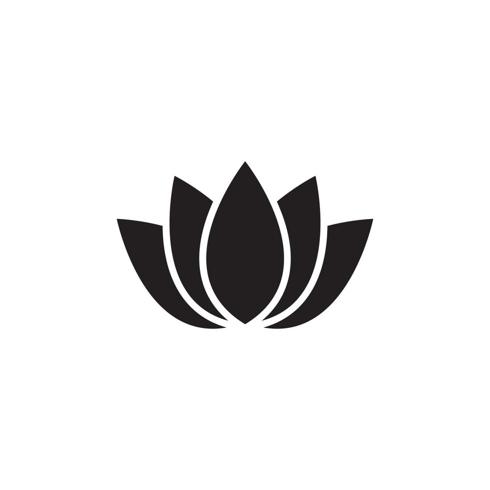 icône de modèle de logo de beauté vecteur fleurs de lotus design