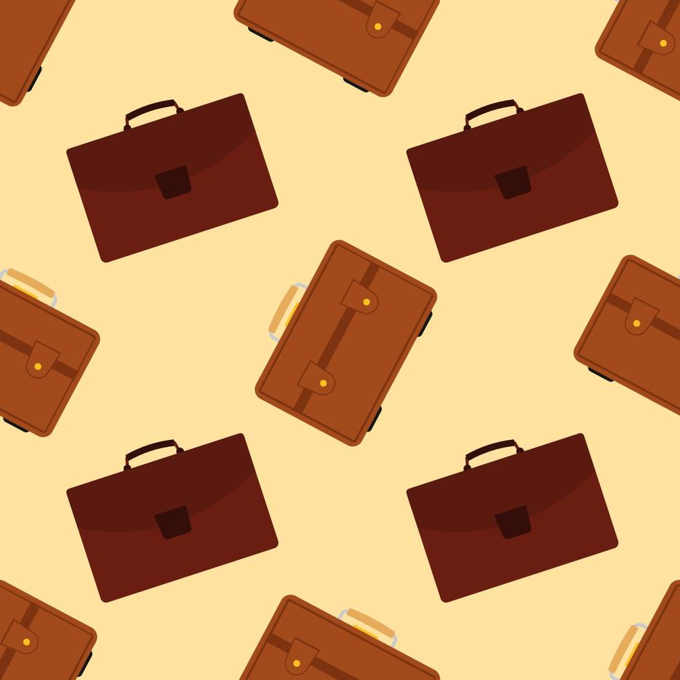 modèle sans couture avec sac de voyage avec bagages. fond avec valise pour voyage voyage. illustration vectorielle vecteur