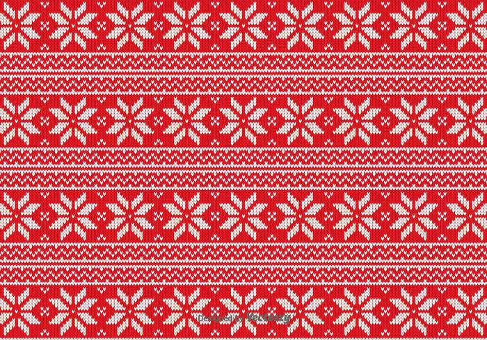 Noël rouge Tissu Vector Motif