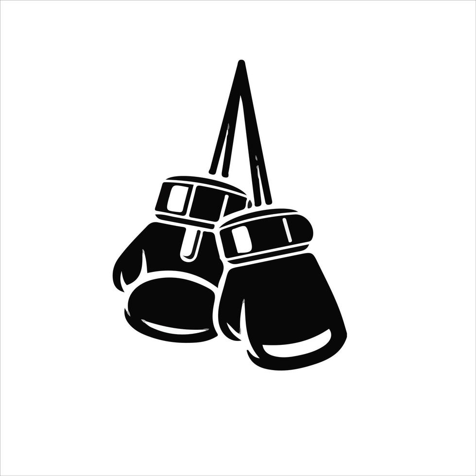 logo de boxe création de logo de sport de mascotte de boxe, gant de boxe, jour de boxe vecteur