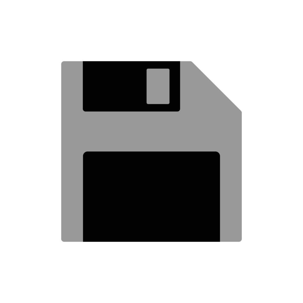 icône de sauvegarde de fichier. illustration vectorielle de disquette symbole. vecteur