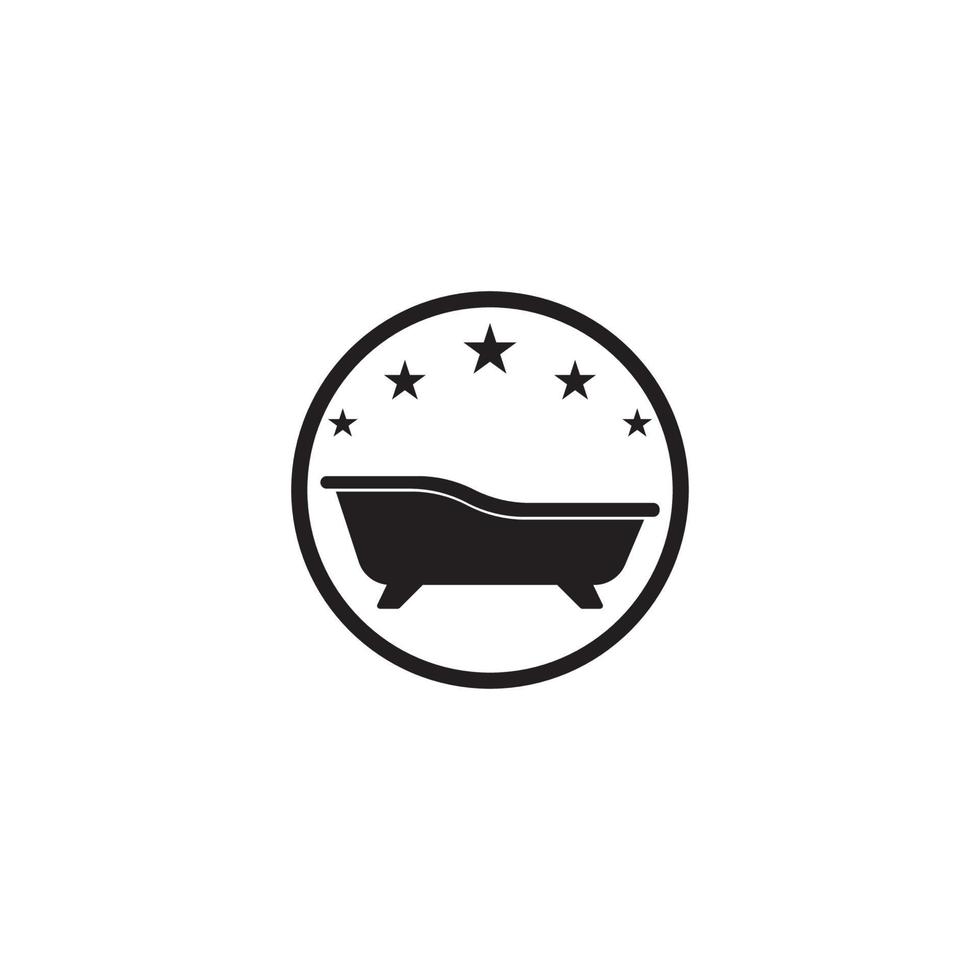 baignoire icône logo vecteur