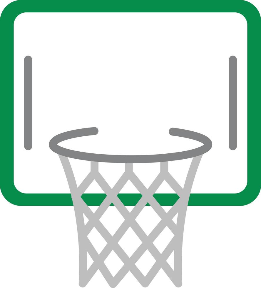 icône plate plate de basket-ball vecteur