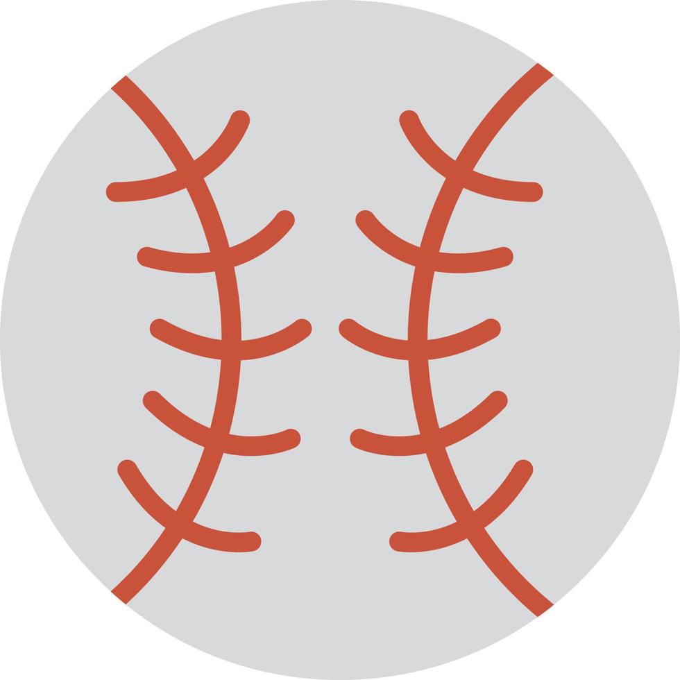 icône plate de base-ball vecteur