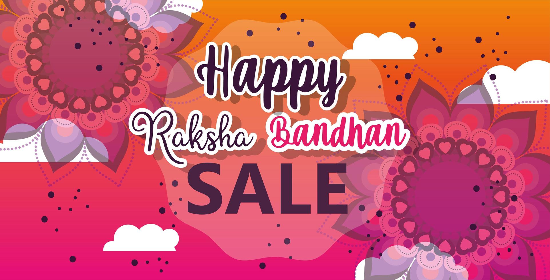 affiche de la méga vente raksha bandhan vecteur