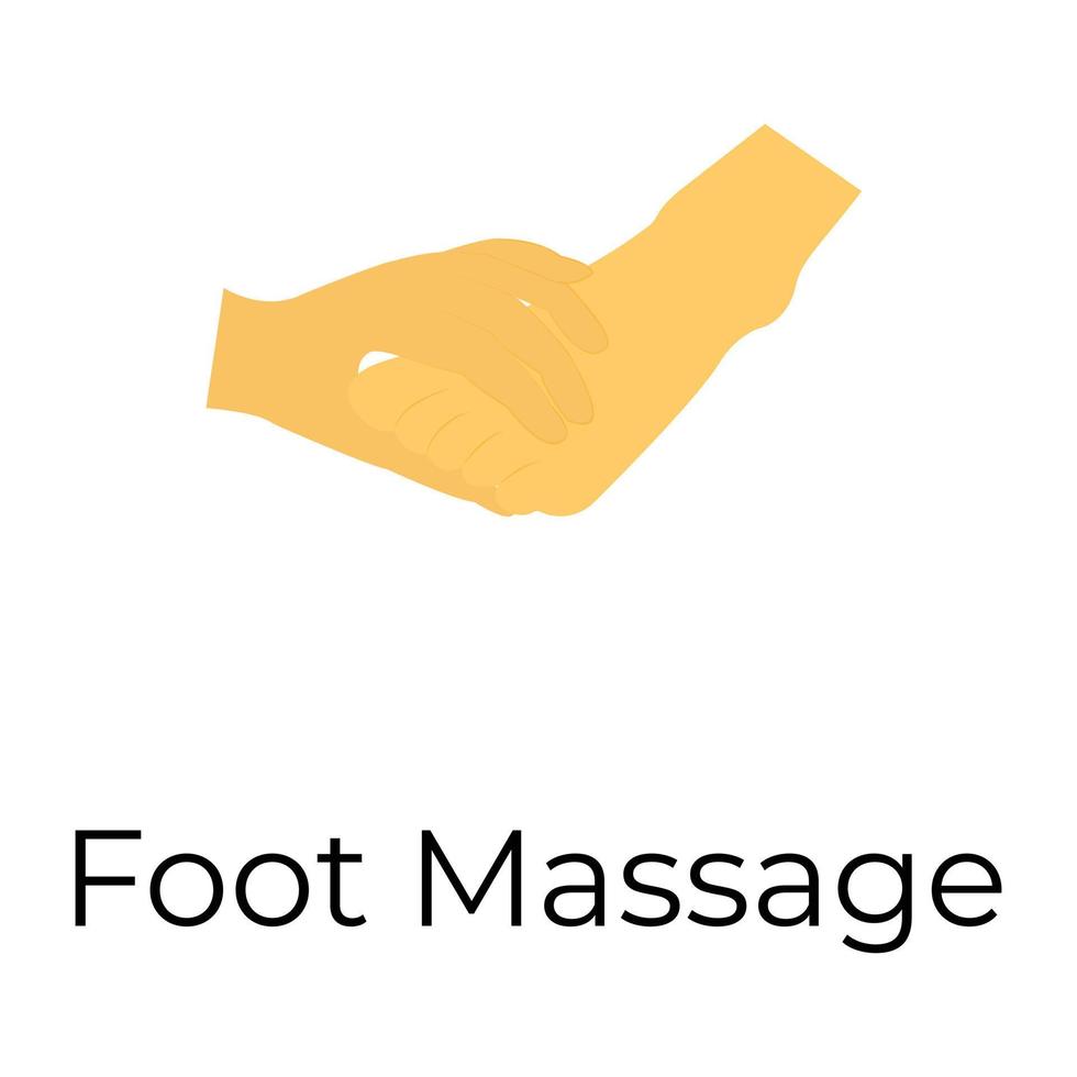 massage des pieds tendance vecteur