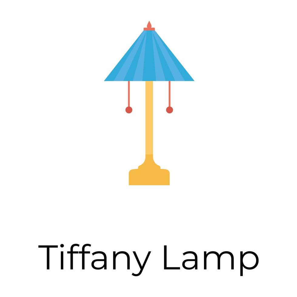 lampe tiffany tendance vecteur