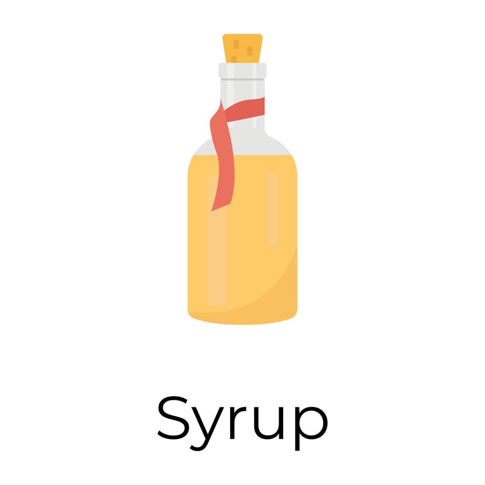 concepts de sirop à la mode vecteur