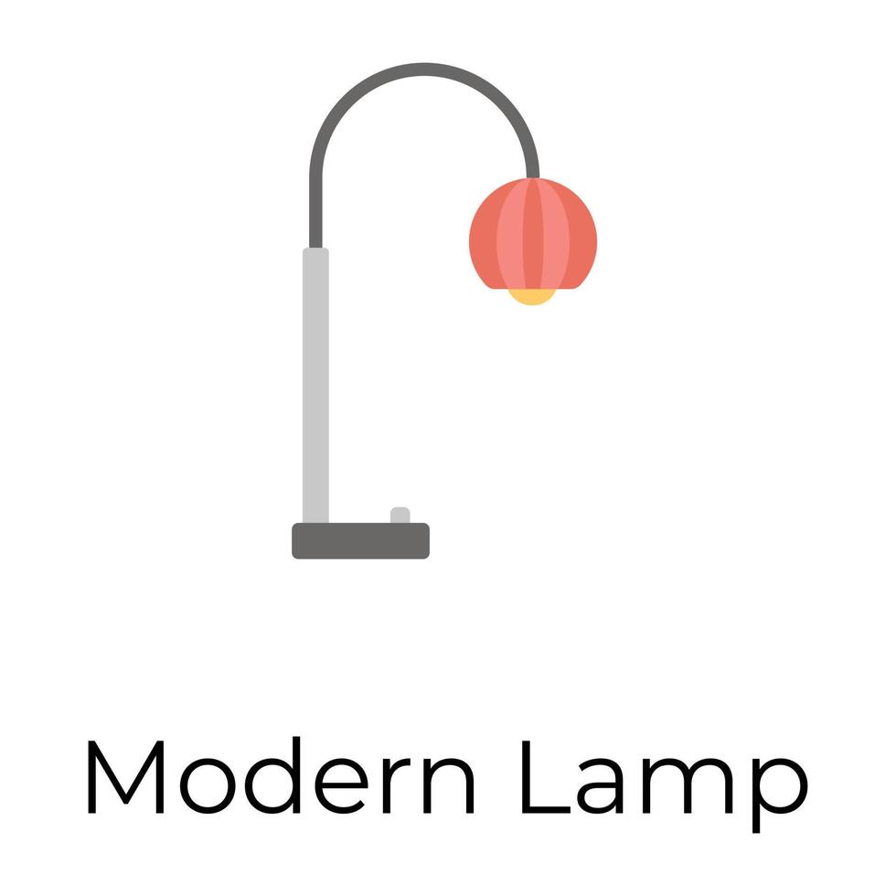 lampe moderne tendance vecteur