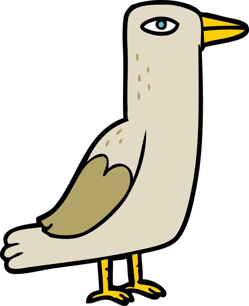 personnage d'oiseau de vecteur en style cartoon