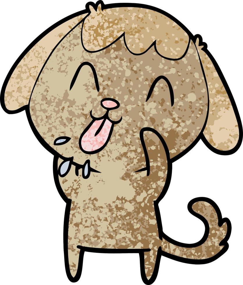 personnage de chien de vecteur dans le style de dessin animé