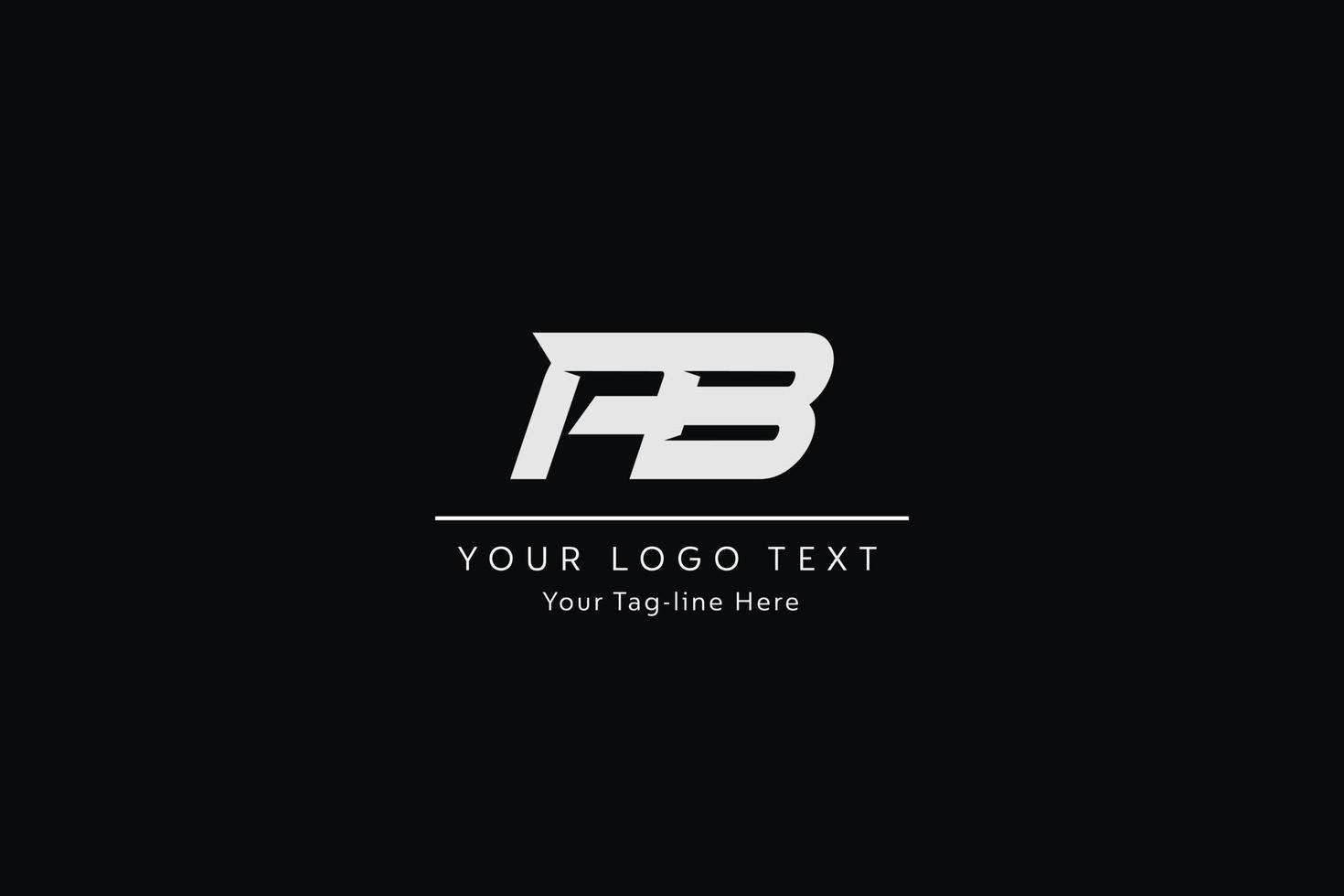 création de logo de lettre ab. illustration vectorielle d'icône de lettres ab modernes créatives. vecteur