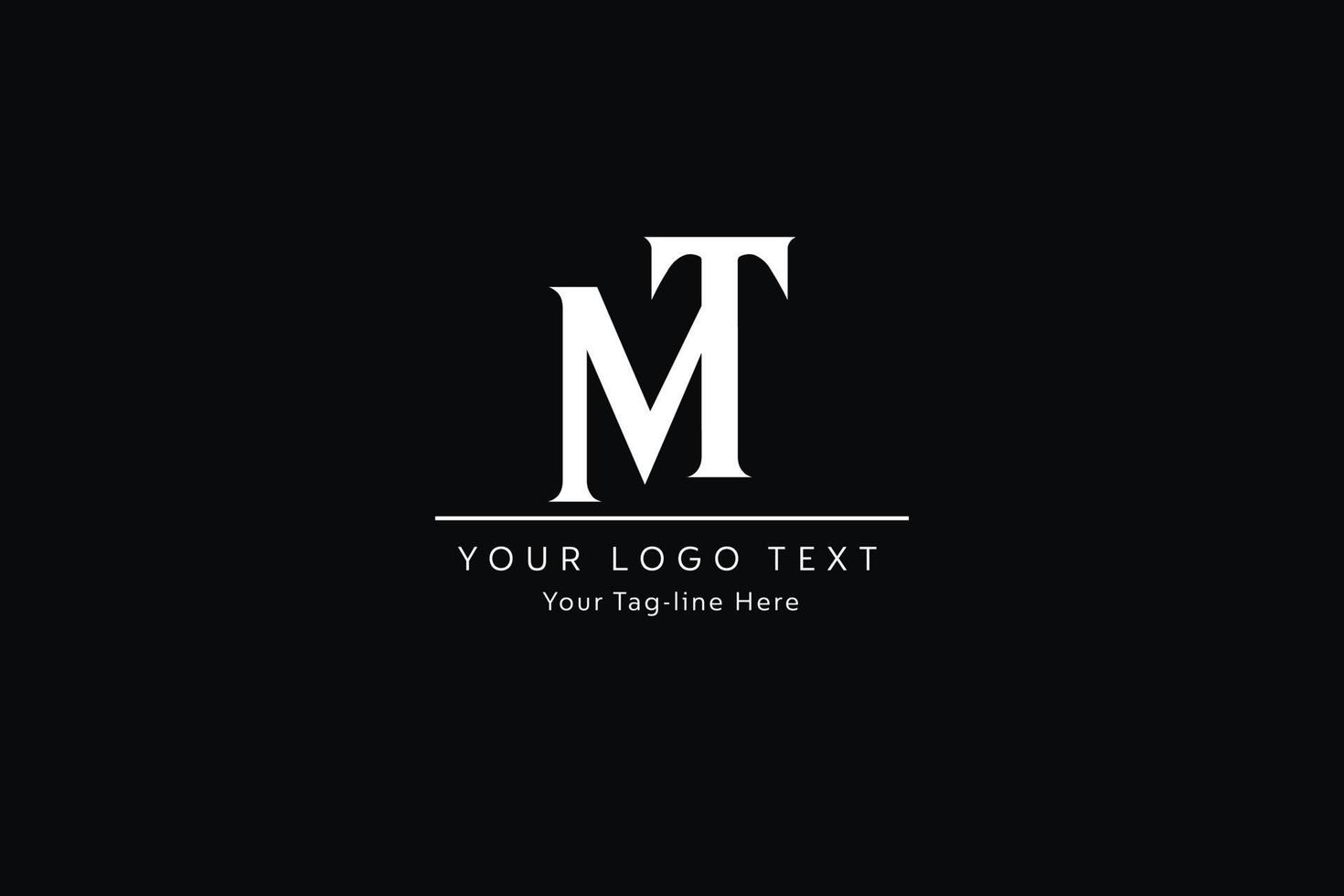 création de logo de lettre tm. illustration vectorielle d'icône de lettres tm modernes créatives. vecteur