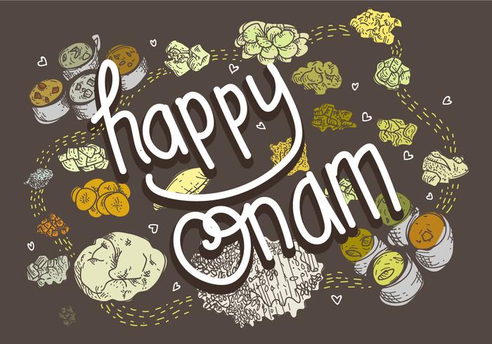 Gratuit Onam alimentaire Illustration Vecteur