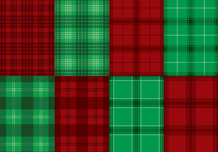 Flanelle Red Green Texture Vector