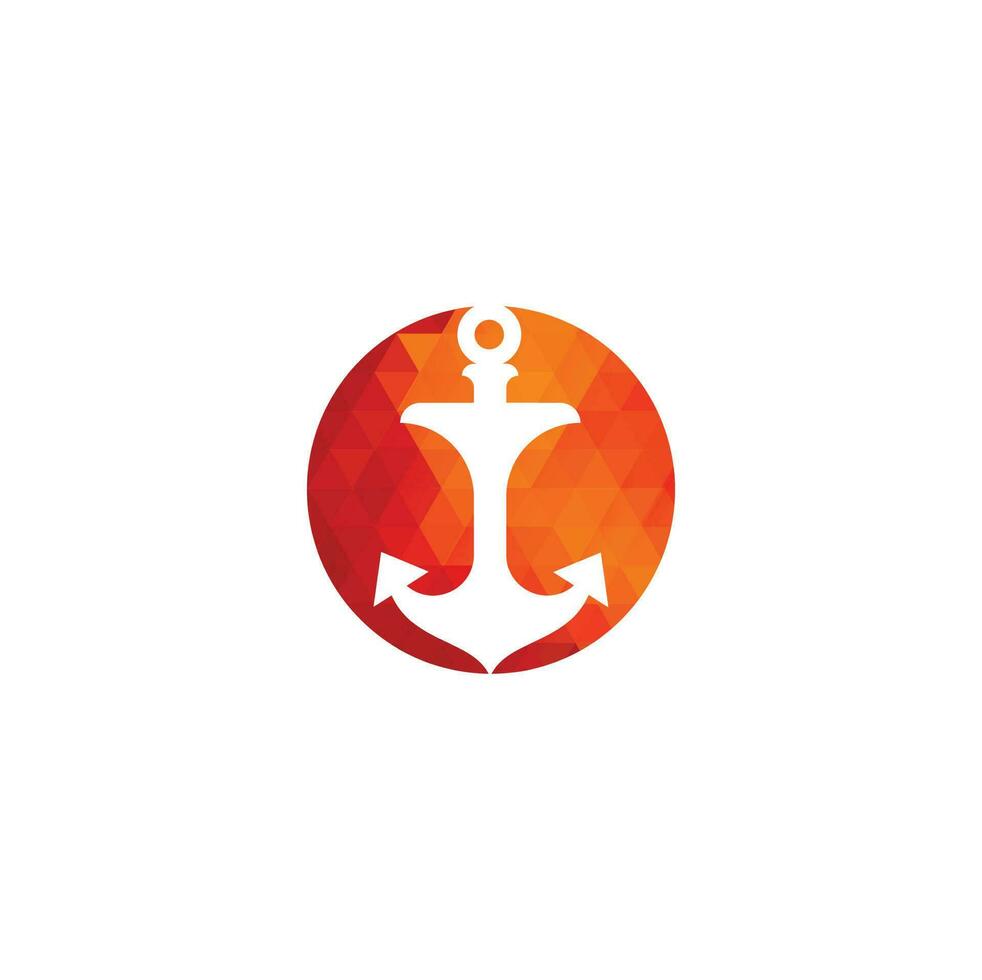 logo d'ancre et icônes de modèle de symbole vecteur