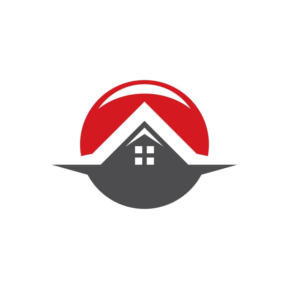 logo immobilier et construction vecteur