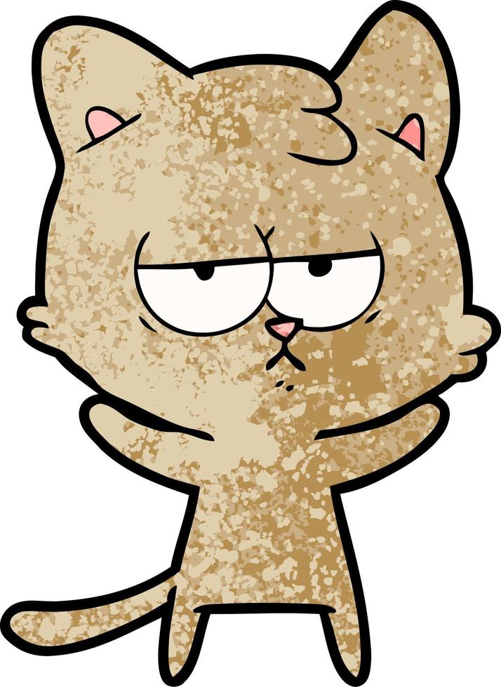 personnage de chat de vecteur en style cartoon