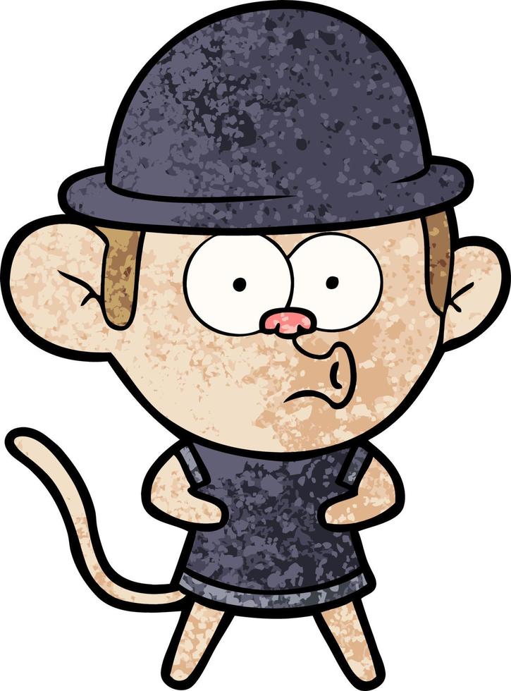 personnage de singe vecteur en style cartoon