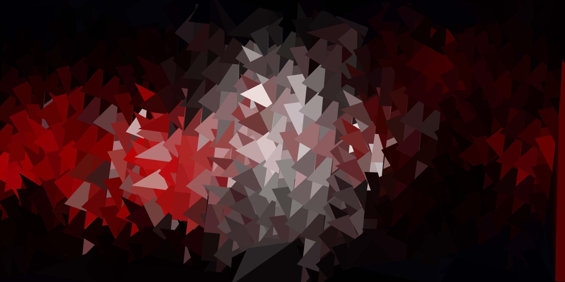 modèle de triangle abstrait vecteur rouge foncé.