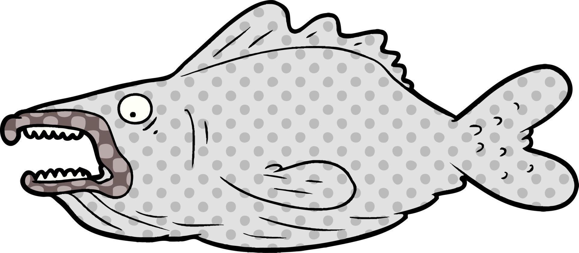 dessin animé mignon poisson vecteur