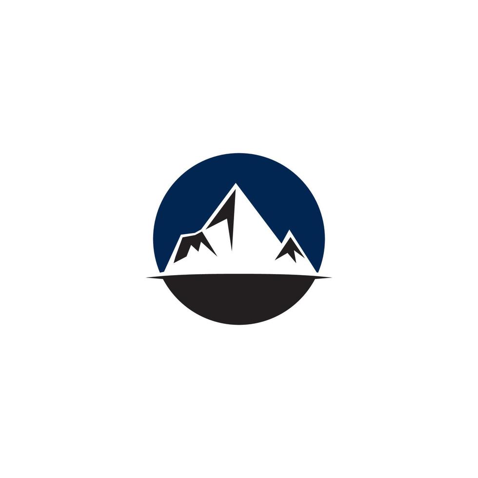 modèle d'entreprise de logo d'icône de haute montagne vecteur