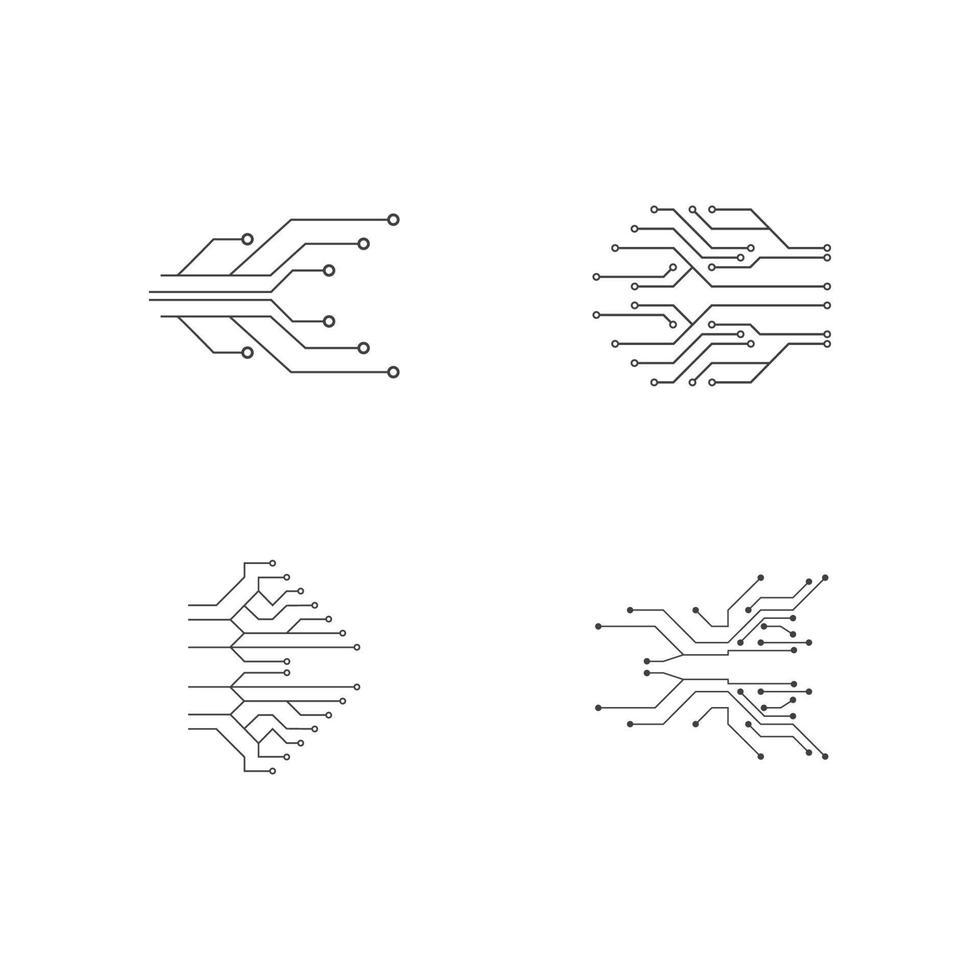 vecteur d'illustration de technologie de circuit