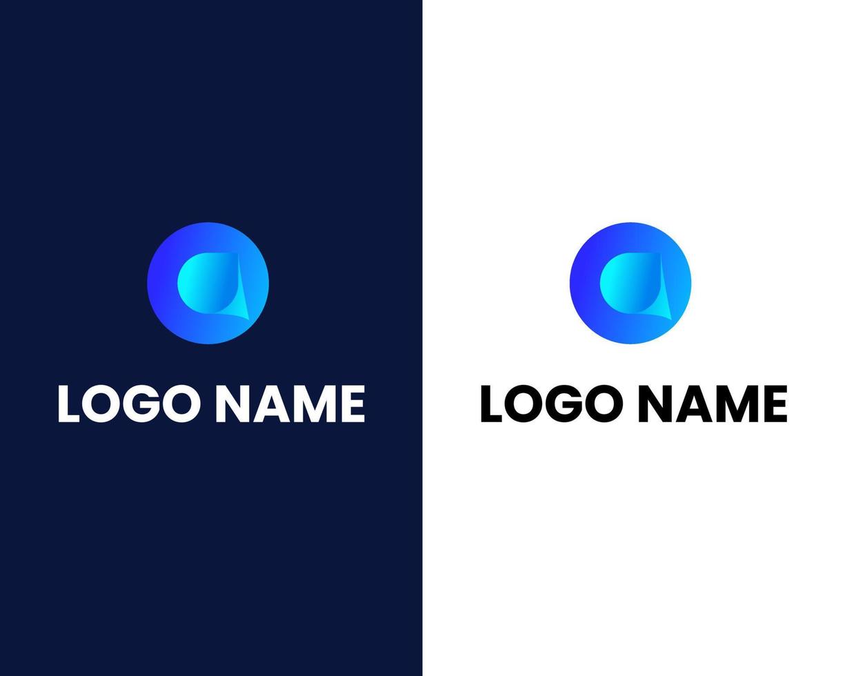 modèle de conception de logo moderne lettre d et o vecteur