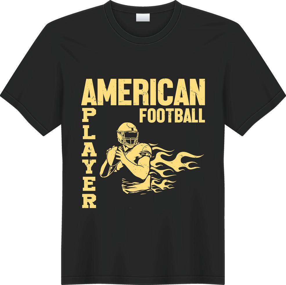 conception de t-shirt de football américain vecteur