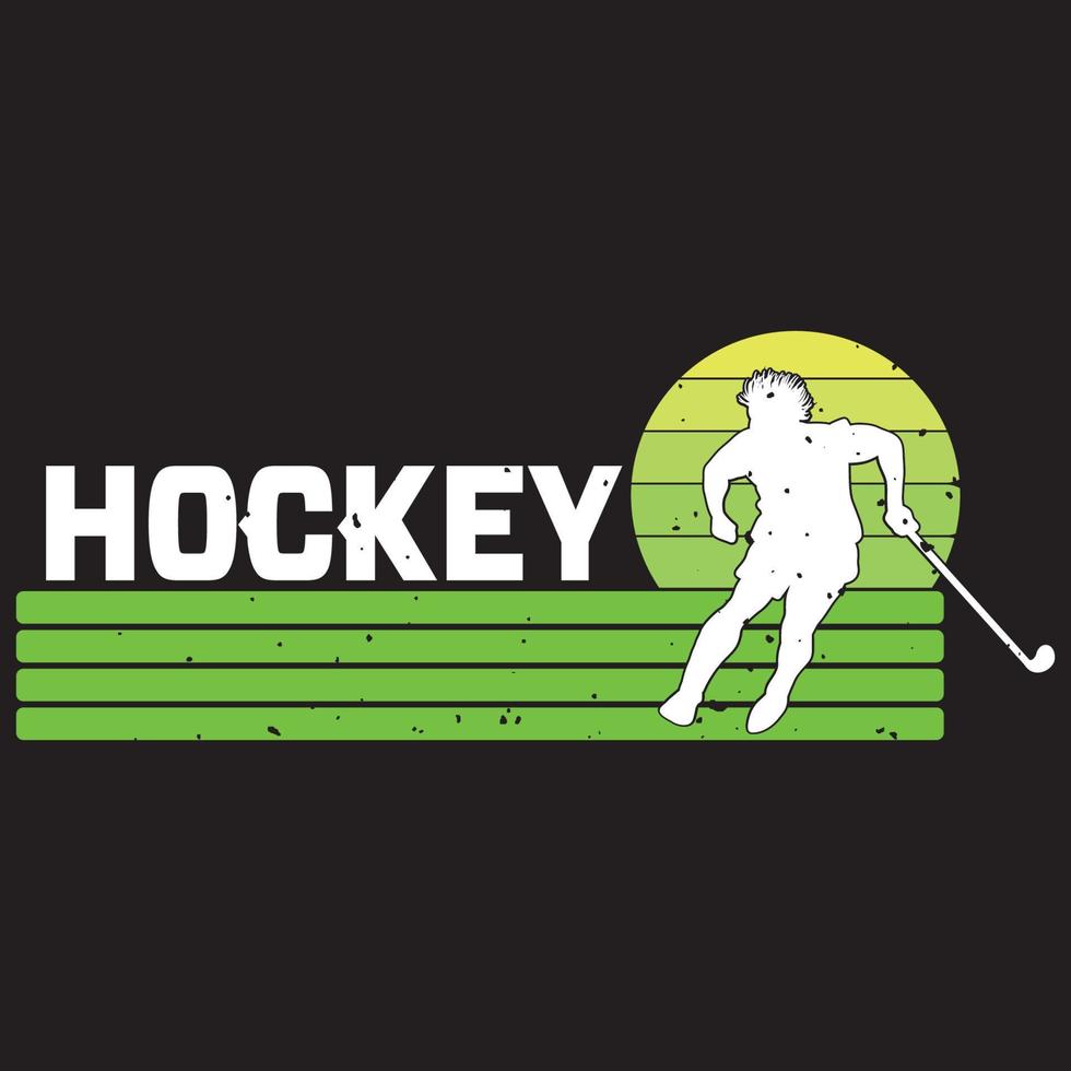 conception de vecteur de tee de hockey