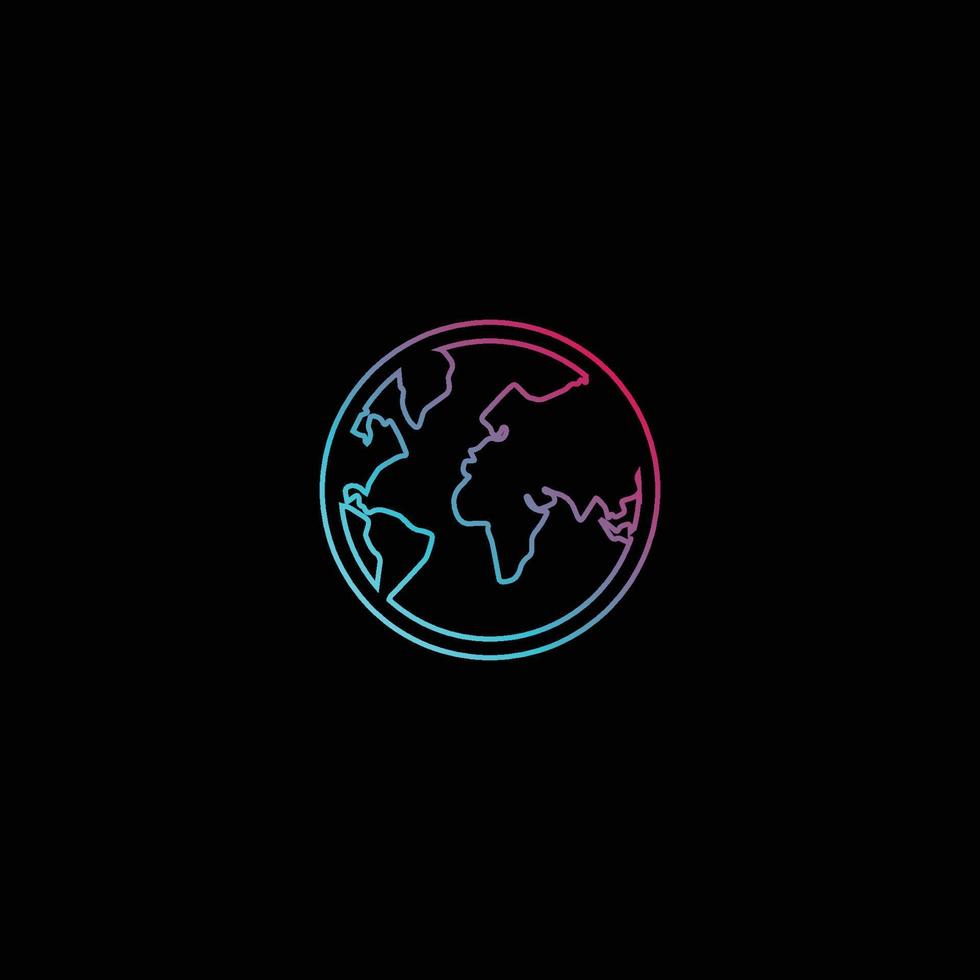 vecteur de logo globe terrestre