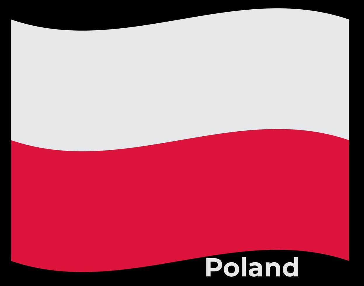 drapeau pologne illustration vectorielle vecteur
