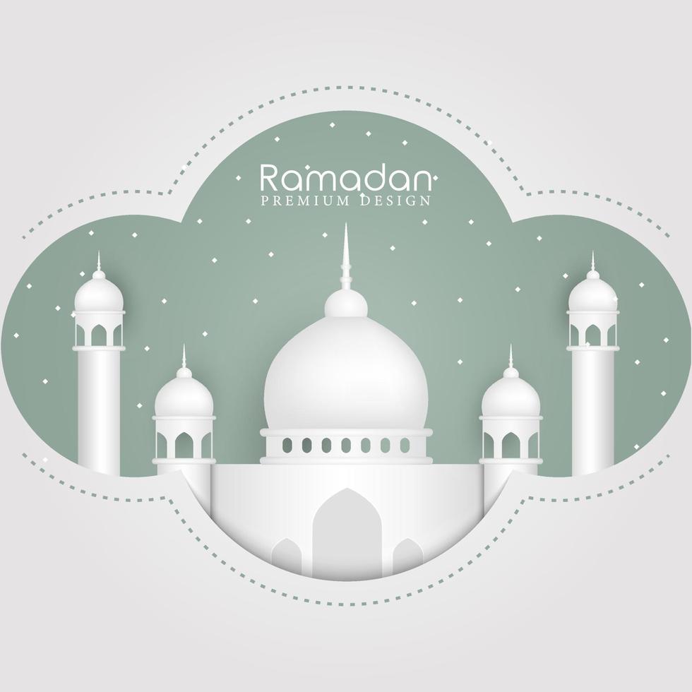 conception de fond ramadan kareem. carte de voeux, bannière, affiche. illustration vectorielle. vecteur