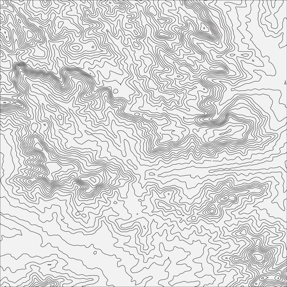 fond de contour de carte topographique. carte topographique avec élévation. vecteur de carte de contour. illustration vectorielle abstraite de grille de carte de topographie du monde géographique.