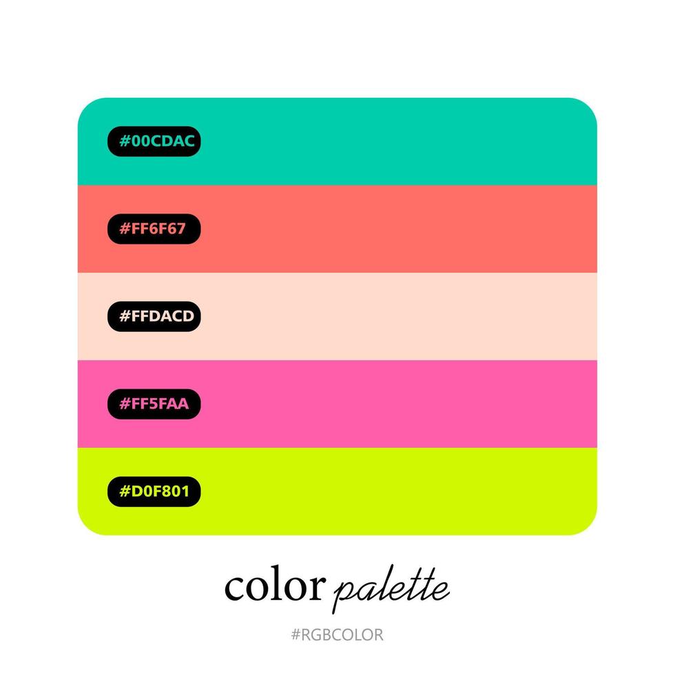 palettes de couleurs précises avec codes, parfaites pour une utilisation par les illustrateurs vecteur