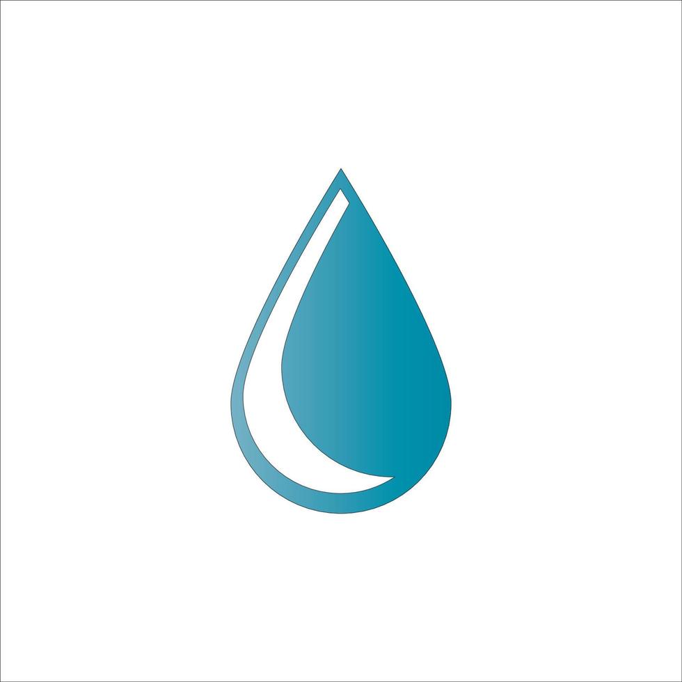 conception de vecteur de logo icône eau