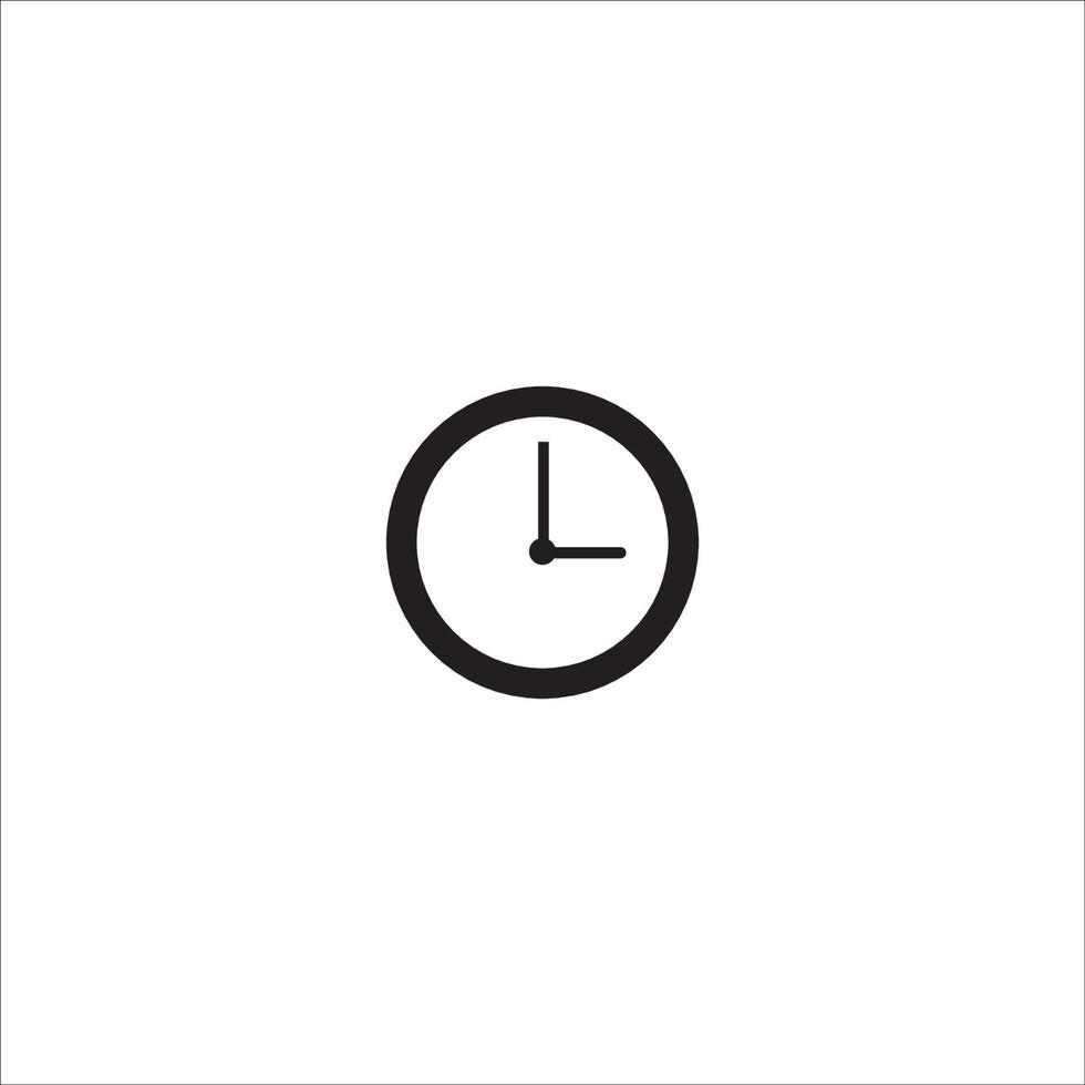 conception de vecteur de logo icône horloge