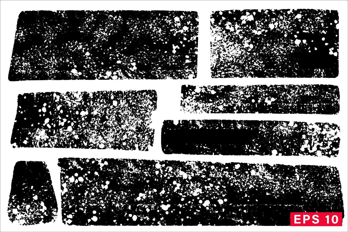 vecteur dessiné à la main diverses formes géométriques définies pour les toiles de fond. arrière-plans artistiques dessinés à la main de couleur noire.