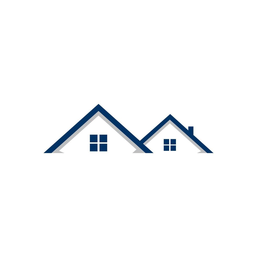 création de logo immobilier, propriété et construction pour enseigne d'entreprise. vecteur