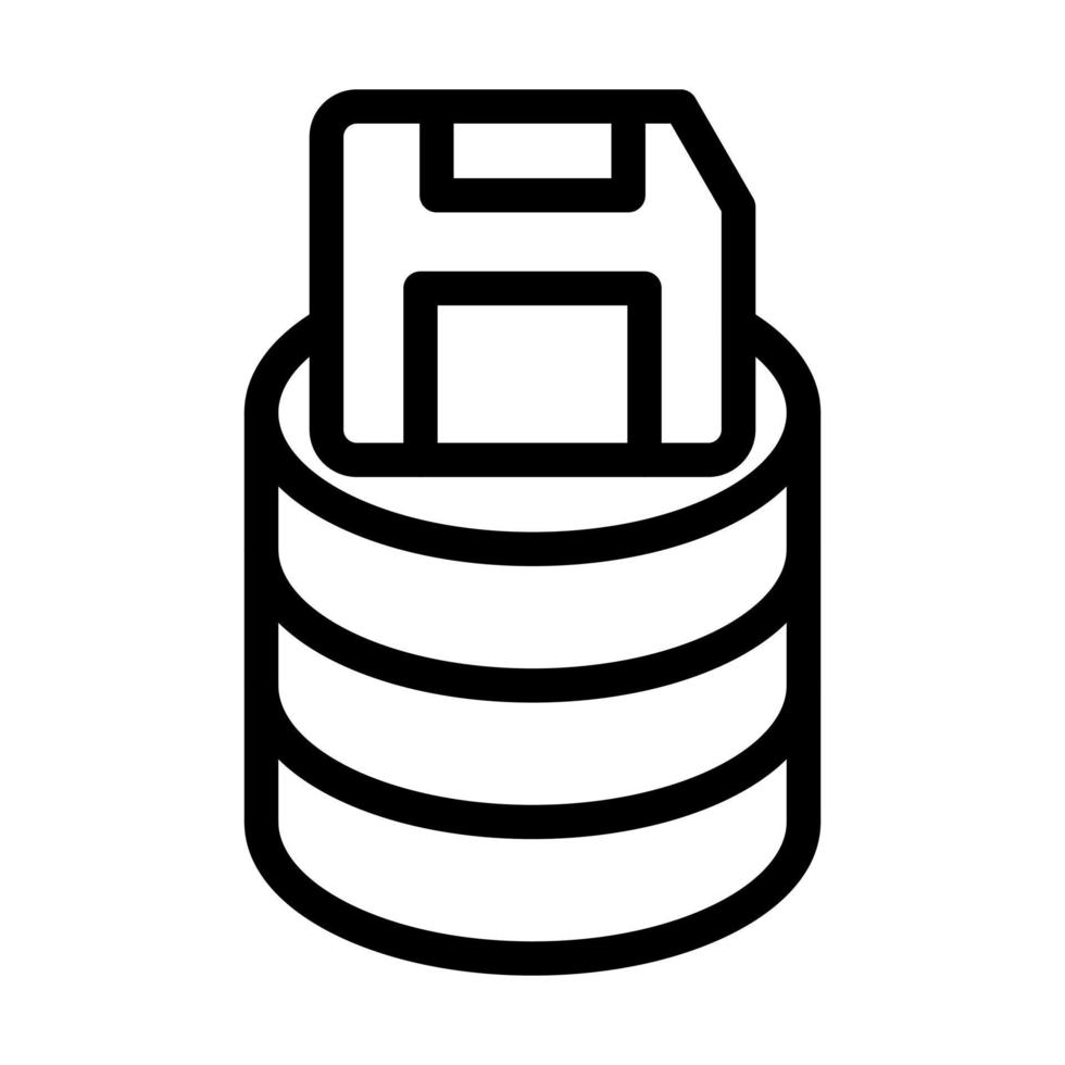 enregistrer la conception de l'icône de données vecteur