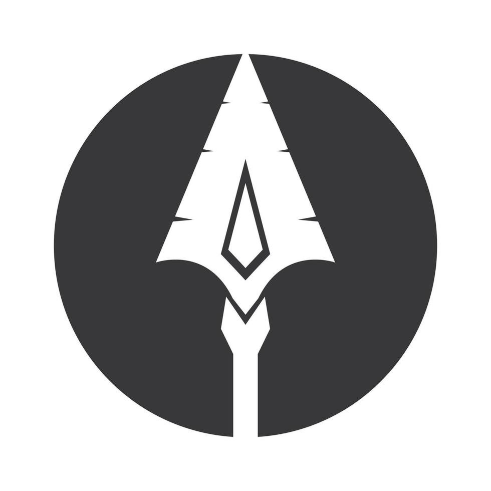 image vectorielle de lance logo icône vecteur