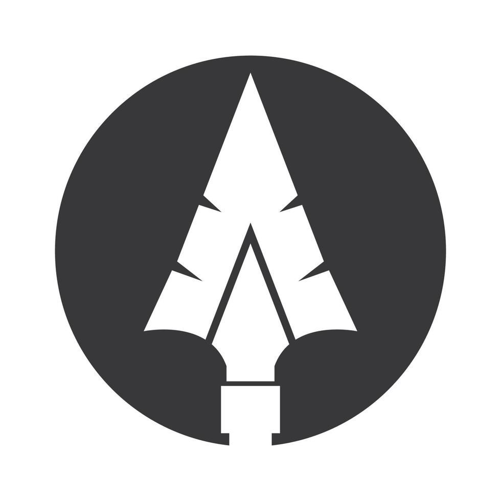 image vectorielle de lance logo icône vecteur