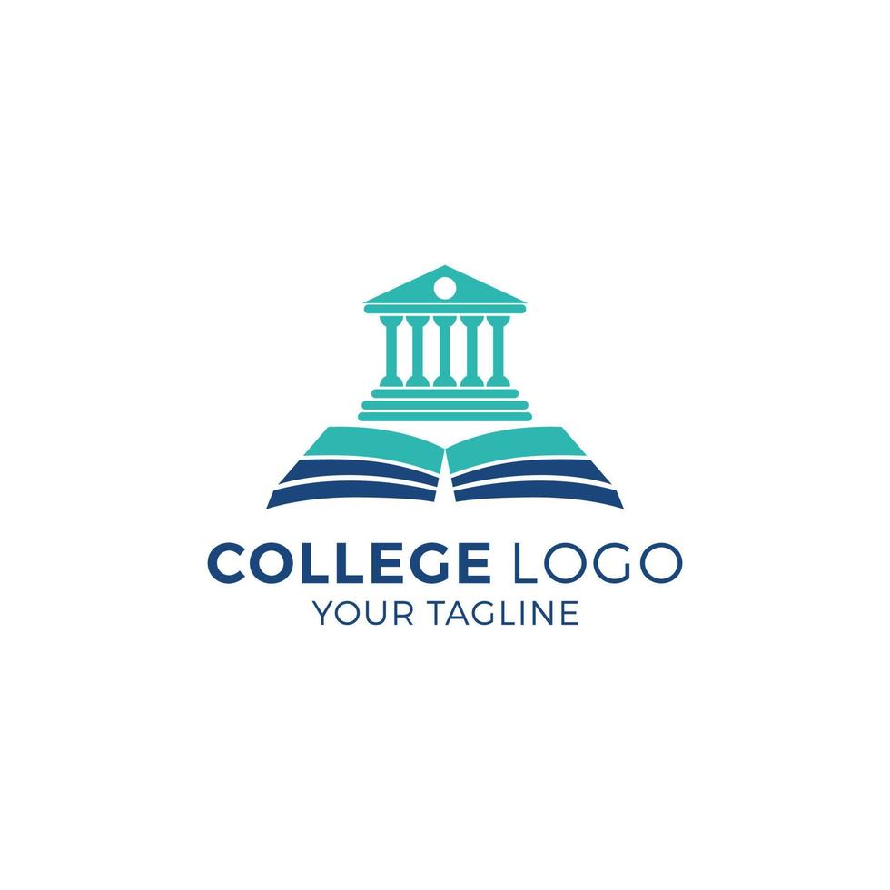 modèle vectoriel de logo de collège universitaire