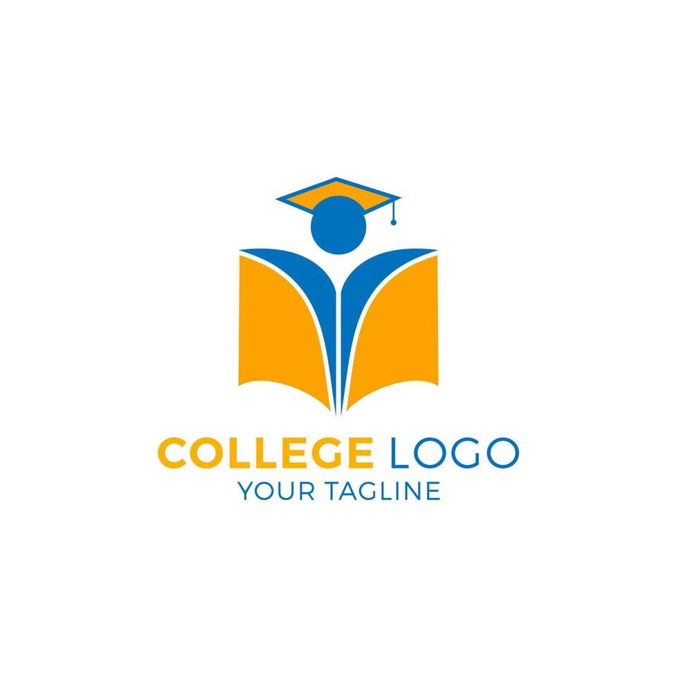 modèle vectoriel de logo de collège universitaire