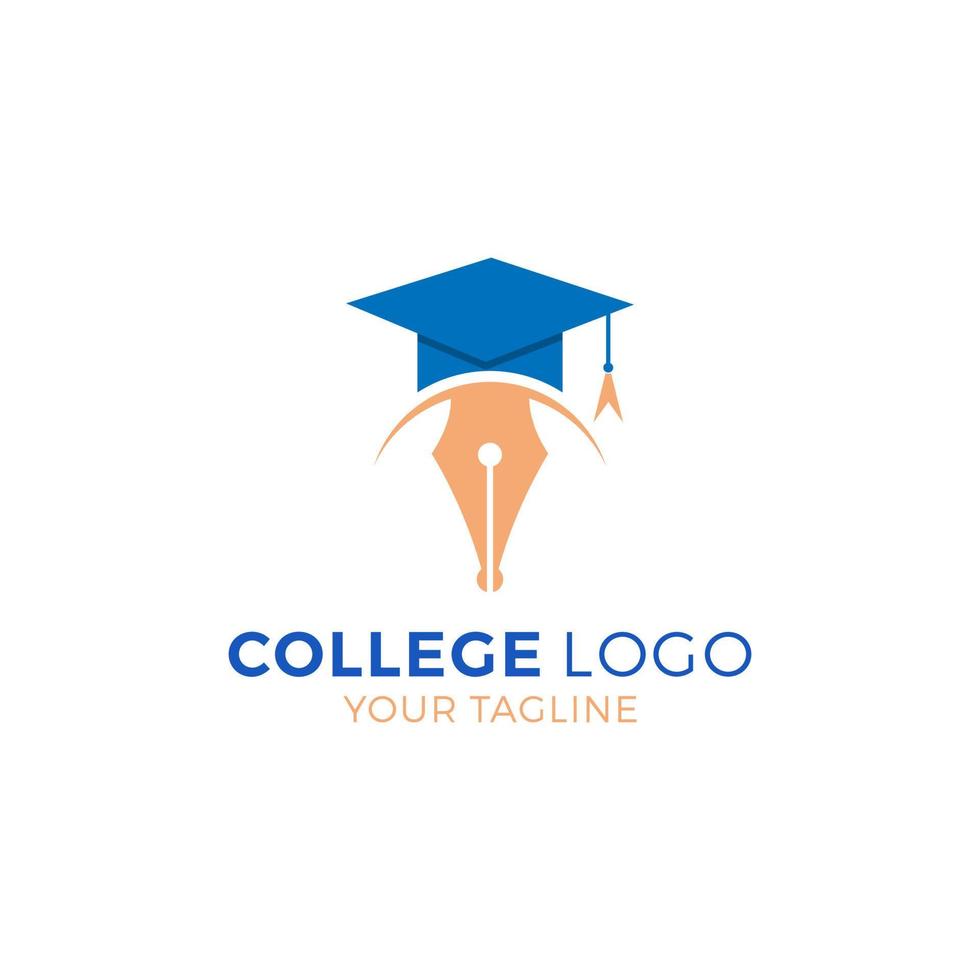 modèle vectoriel de logo de collège universitaire