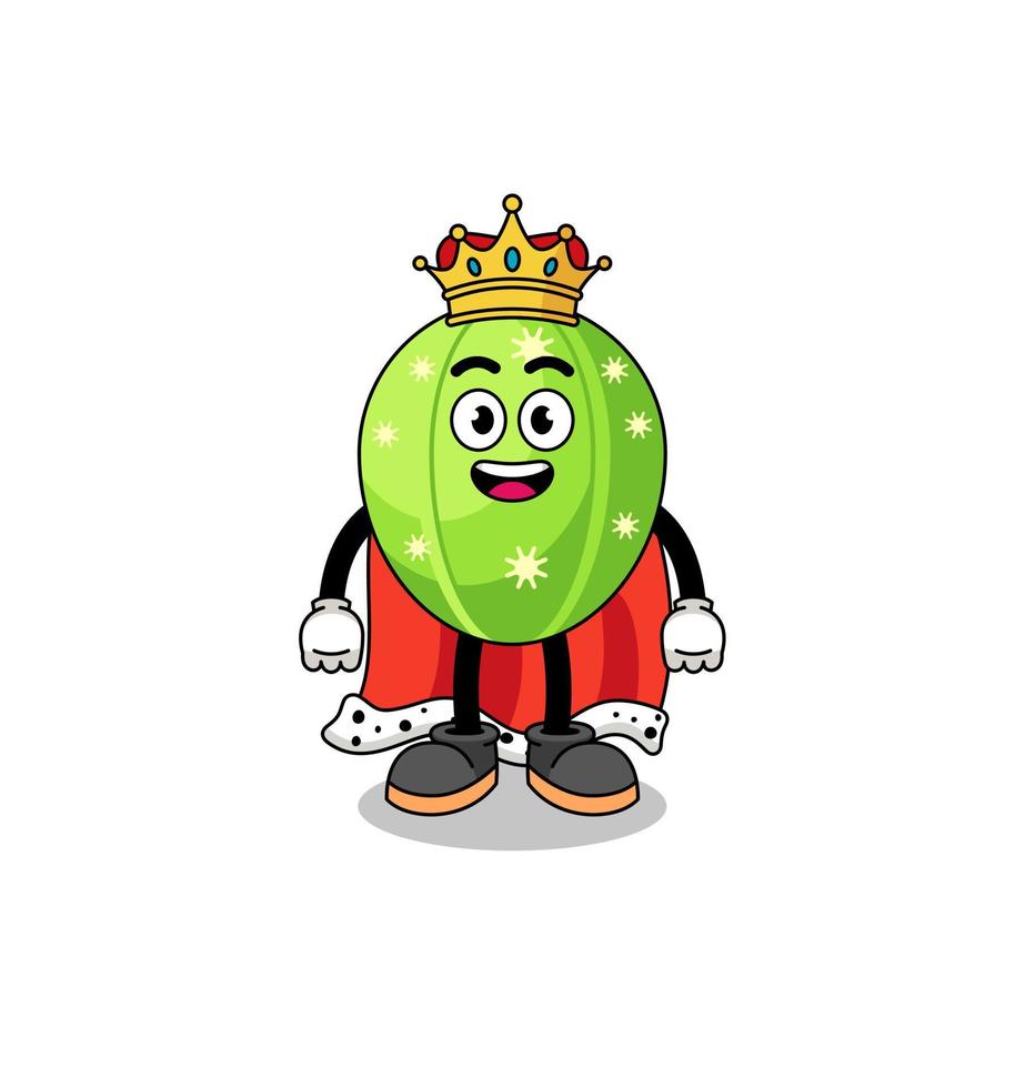 illustration de la mascotte du roi des cactus vecteur