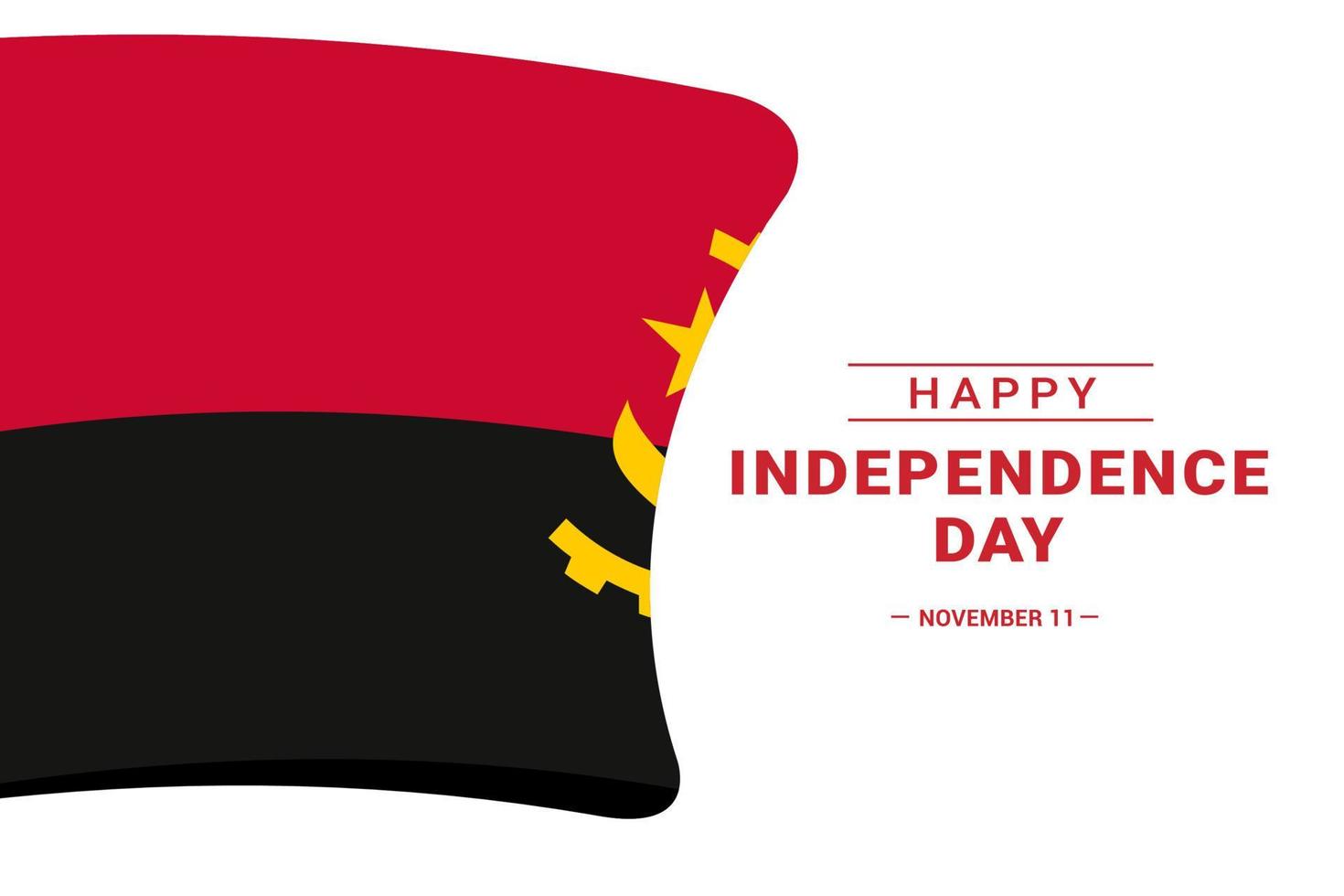 jour de l'indépendance de l'angola vecteur