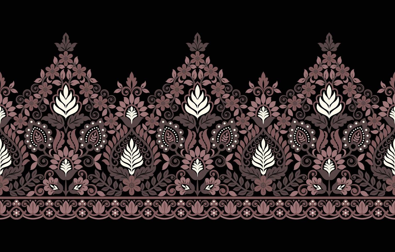 géométrique ethnique rétro oriental indien motif traditionnel design pour fond de décoration, tapis, papier peint, vêtements, emballage, tissu, carte, texture vecteur