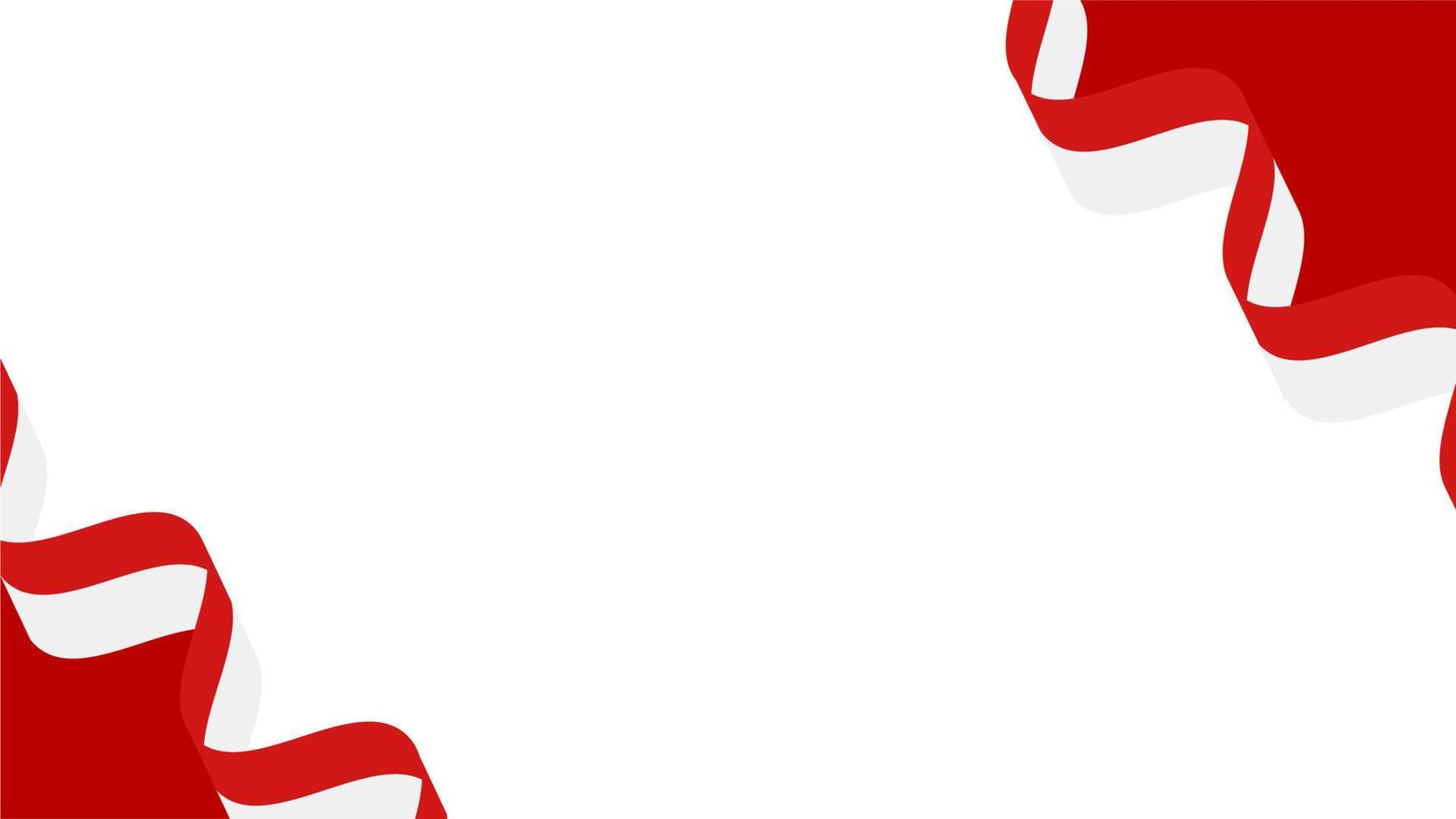 fond de modèle blanc rouge indonésie drapeau ruban illustration vectorielle vecteur