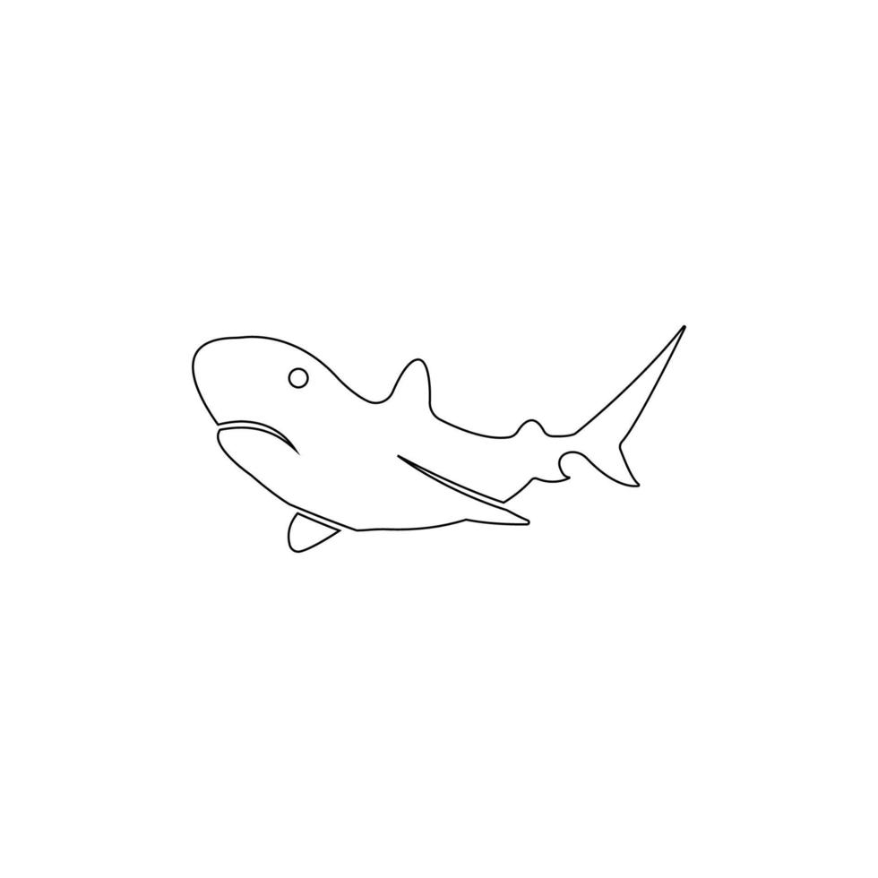 vecteur d'illustration d'icône de requin